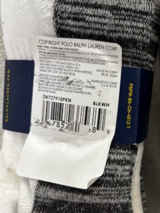 Polo Ralph Lauren 9-11 Size Socks for Women for sale | eBay Polo Ralph Lauren 12 socks in 2 styles NWT Sock Size 9-11 (shoe size 4-10-1/2)